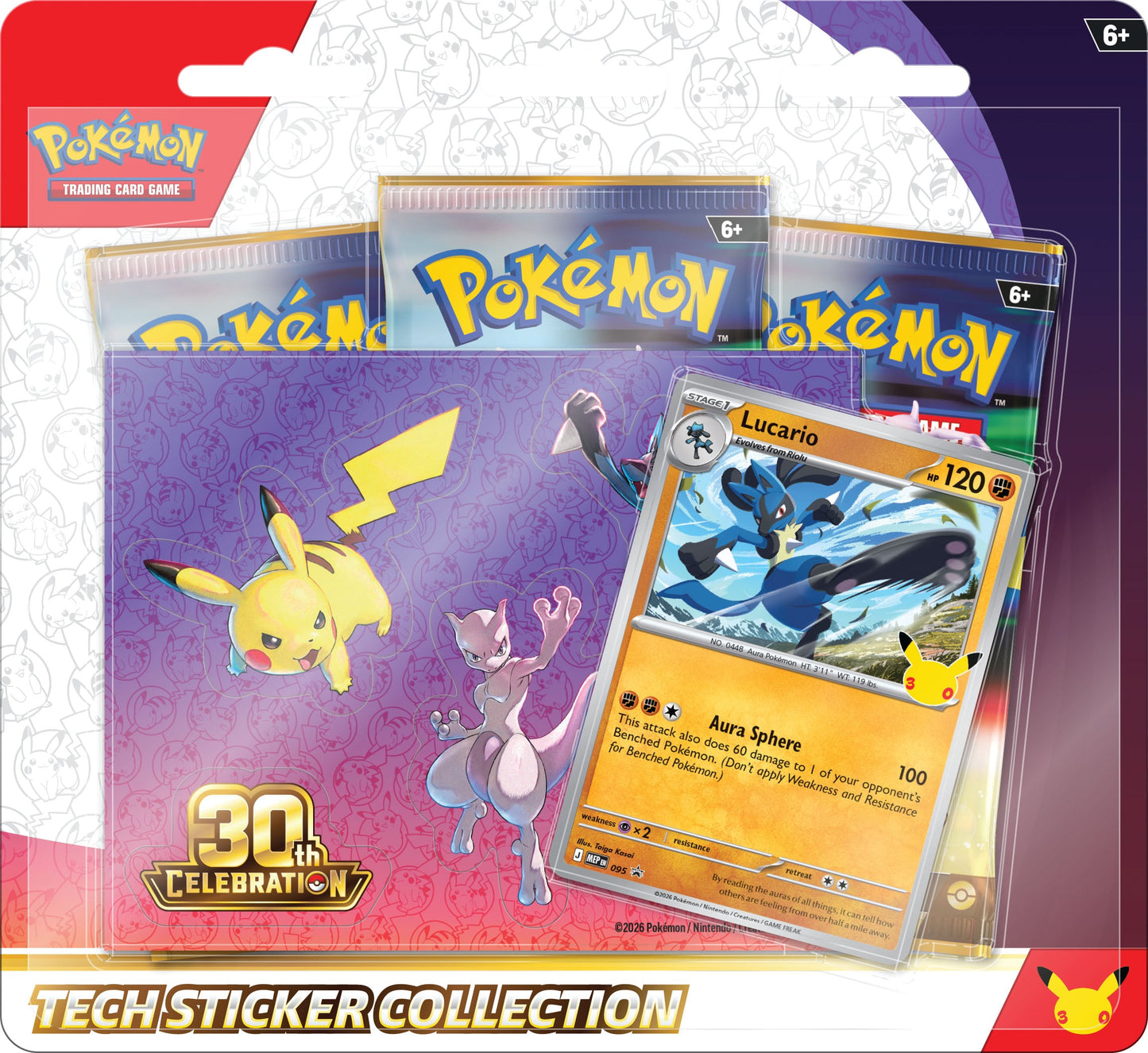 Pokemon 30th Anniversary - Tech Sticker Collection