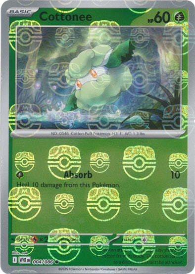 Cottonee (Master Ball Pattern) - SV: White Flare (WHT)
