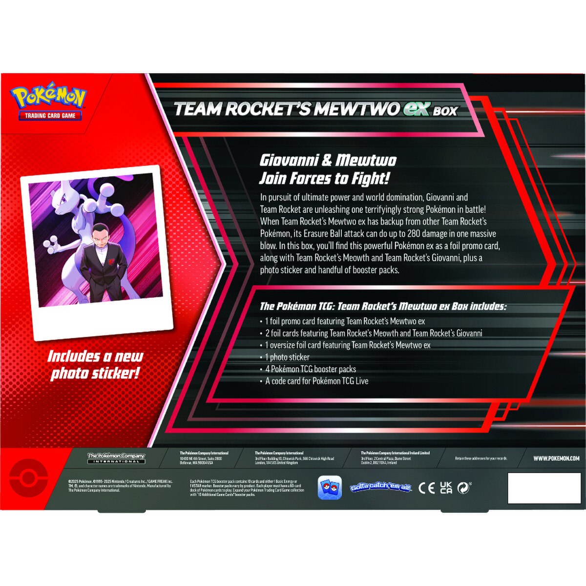 Pokémon: Team Rocket’s Mewtwo ex Box