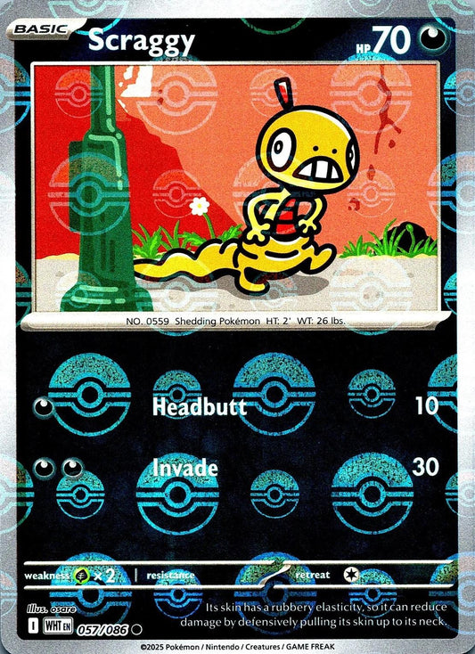 Scraggy (Poke Ball Pattern) - SV: White Flare (WHT)