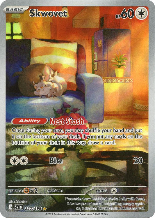 Skwovet - 222/198 - SV01: Scarlet & Violet Base Set (SVI)