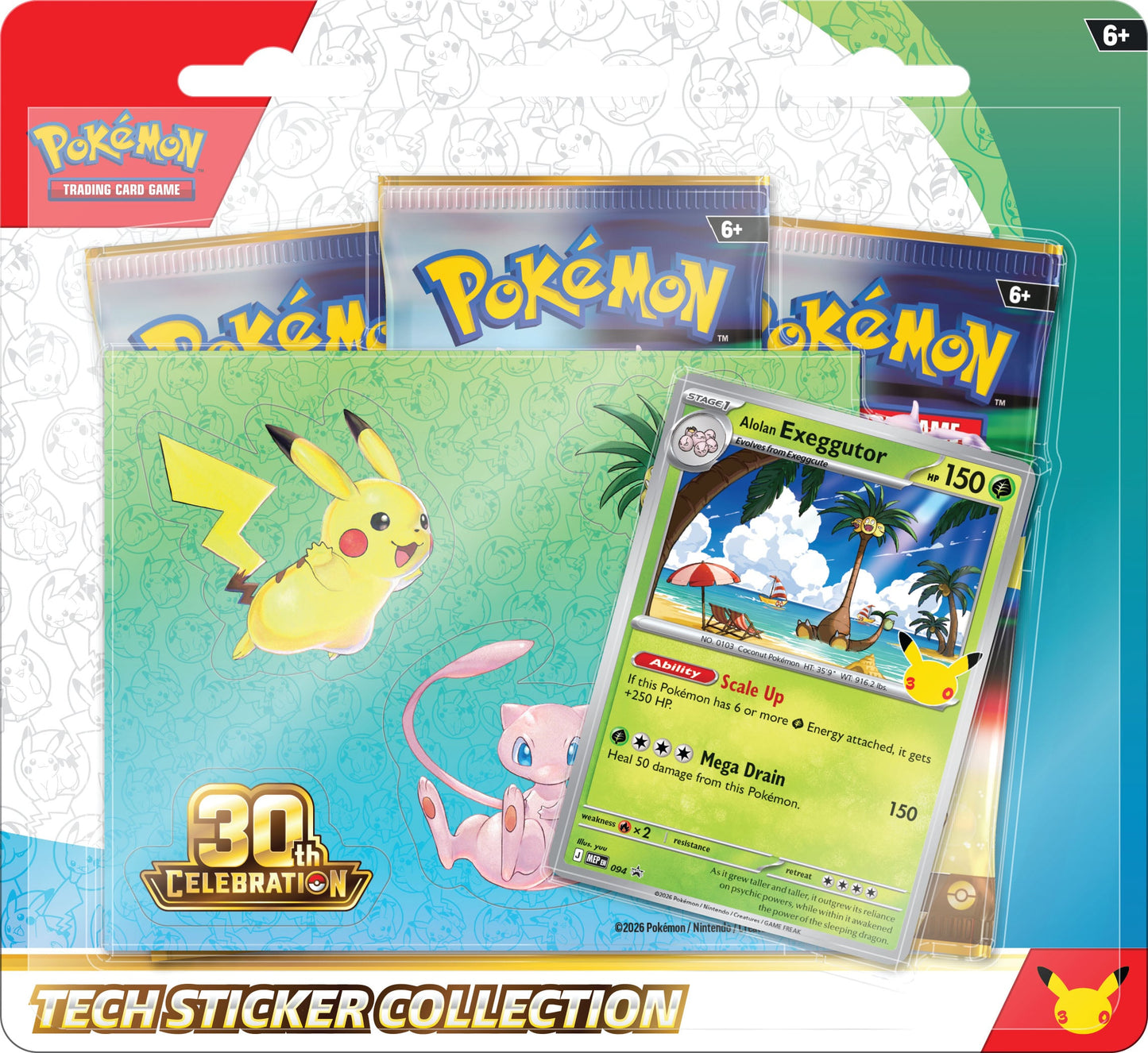 Pokemon 30th Anniversary - Tech Sticker Collection